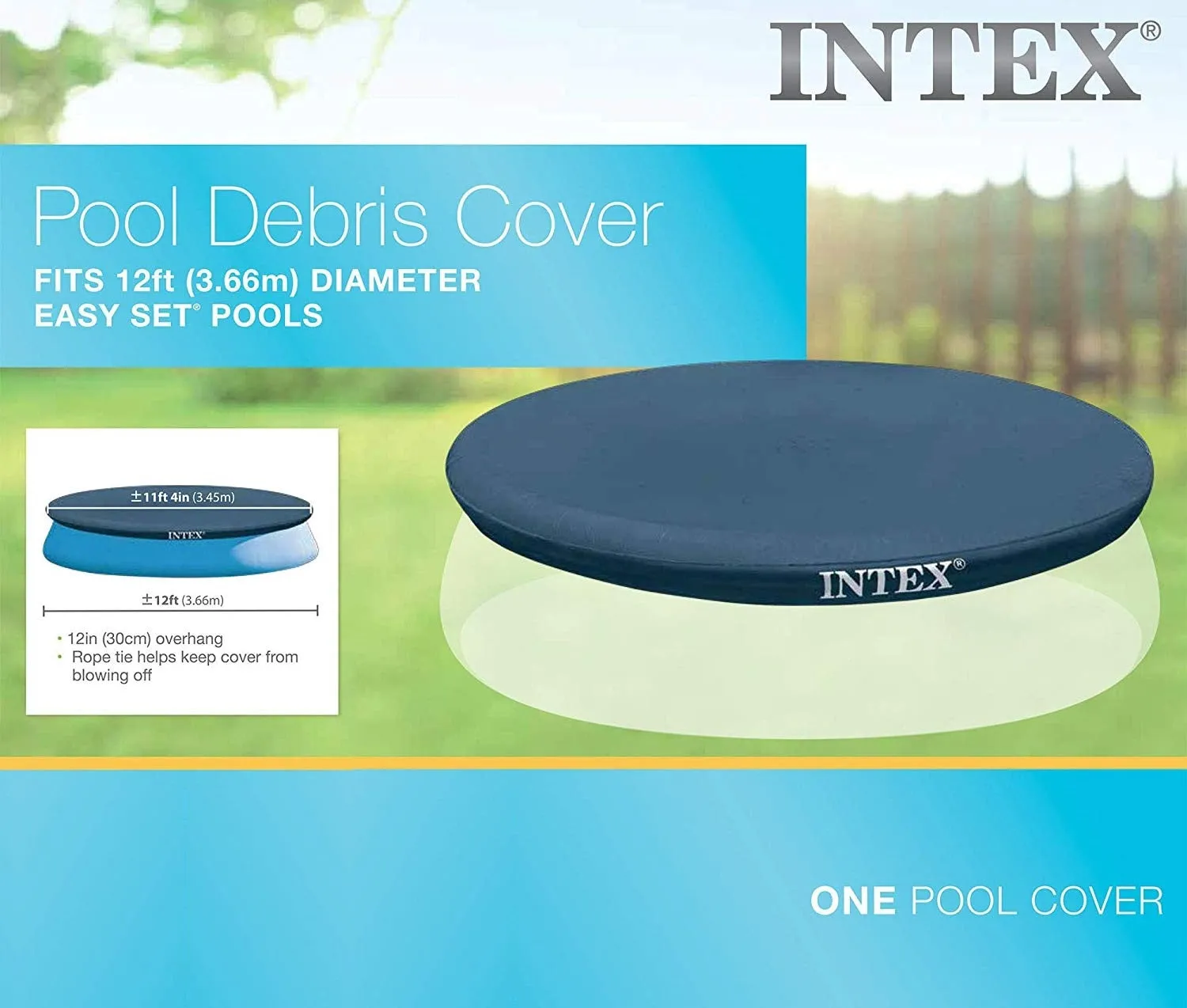 12' x 12" Easy Set Inflatable Pool Cover from Intex