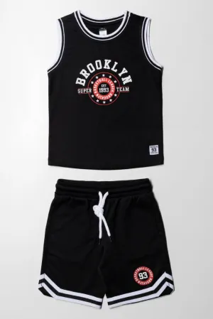 2 Piece Basketball Set Black