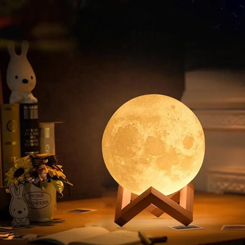 3D Moon Lamp India/Moon Shaped Lamp/Led Moon Lamp/Lunar Moonlight Lamp - Multi Color