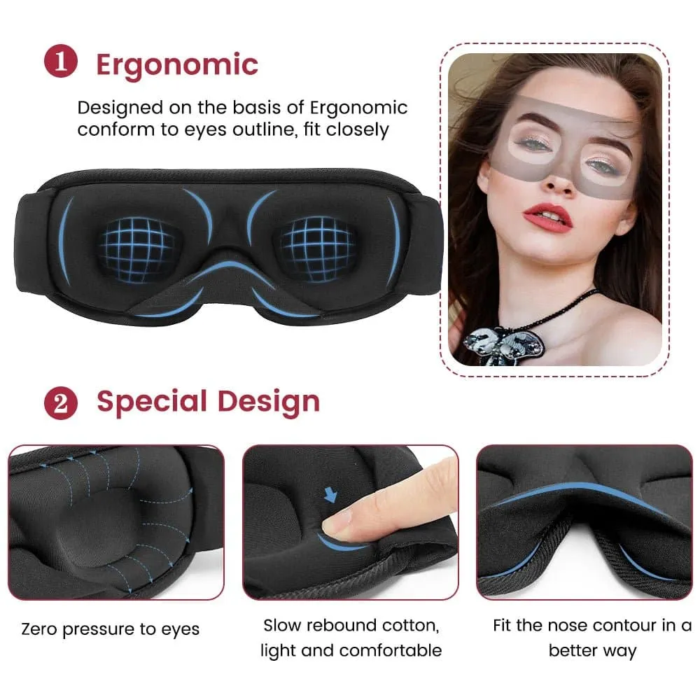 3D Sleeping Mask - MERALL 3D Eyeshade for Sleep & Snoring