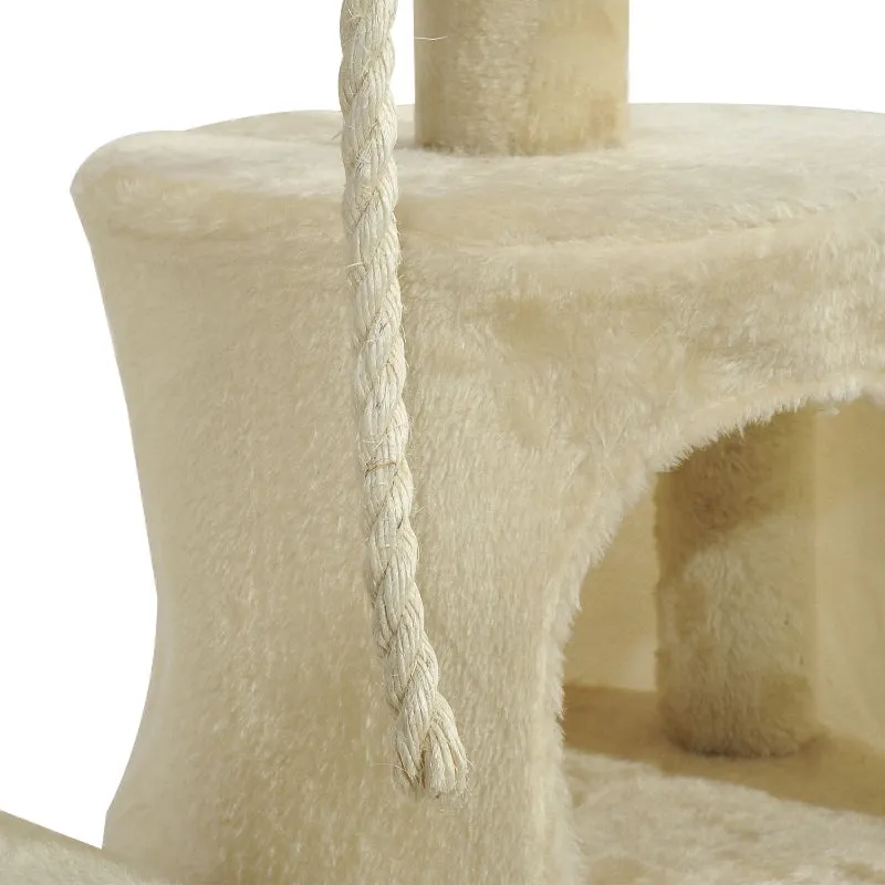 44" Cat Tree Scratching Post - Beige