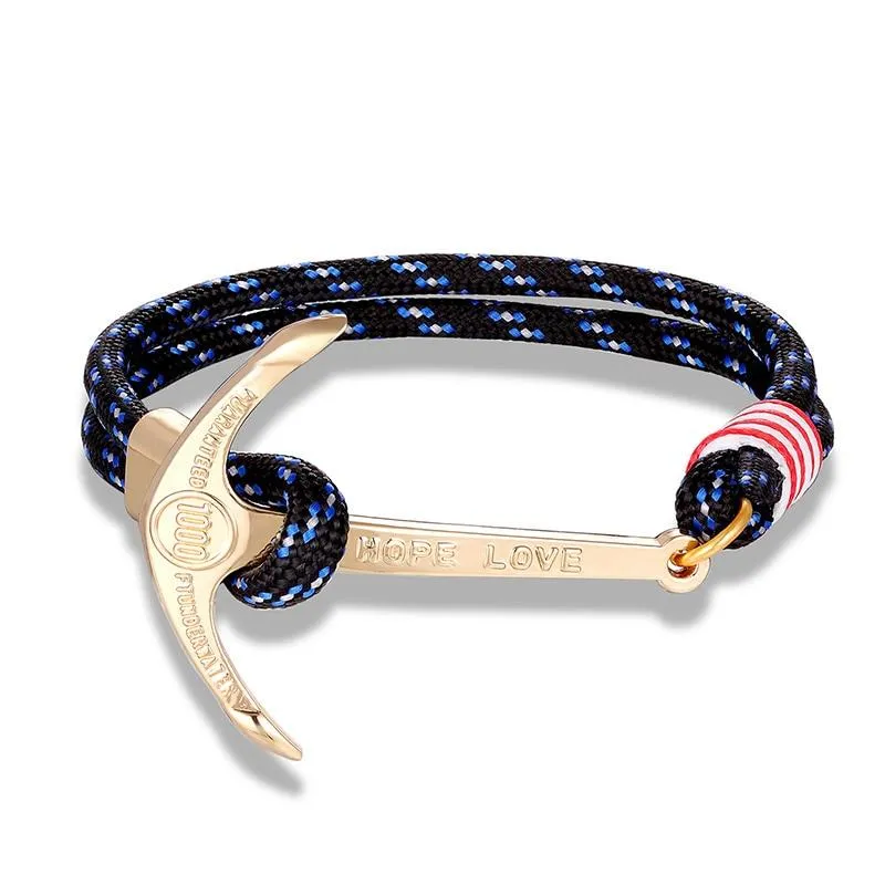 Anchor of Hope Gold-Tone Nautical Bracelet