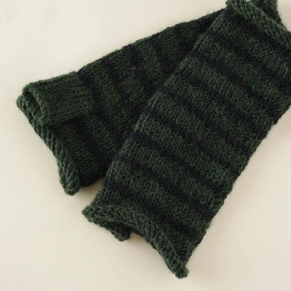 Anika Striped Wool Mittens