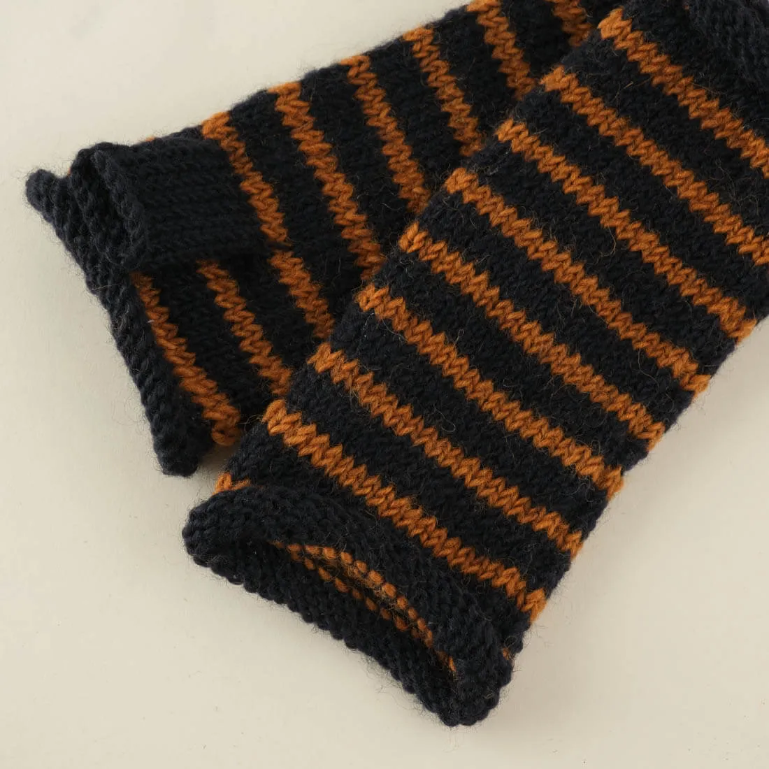 Anika Striped Wool Mittens