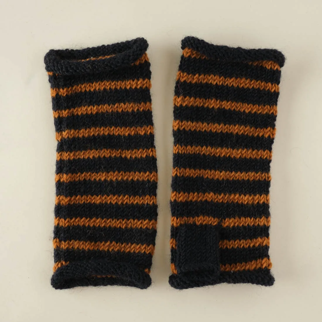 Anika Striped Wool Mittens