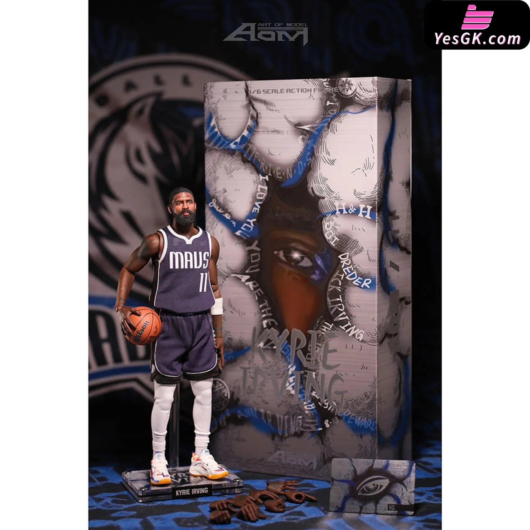 Aom16 Kyrie Andrew Irving Mavericks Playoff Set Action Figure - AOM TOYS Studio [Pre-Order]