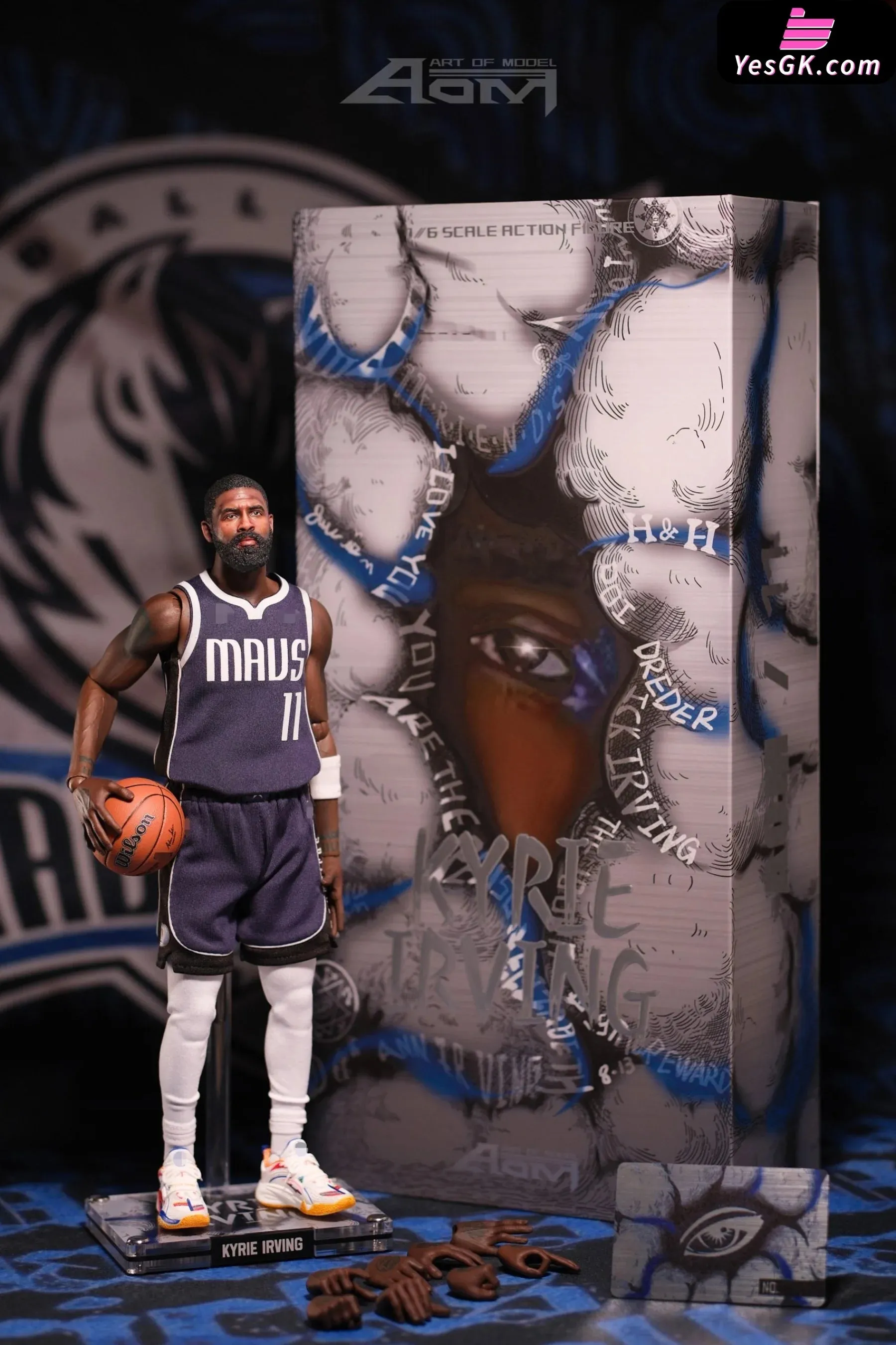 Aom16 Kyrie Andrew Irving Mavericks Playoff Set Action Figure - AOM TOYS Studio [Pre-Order]