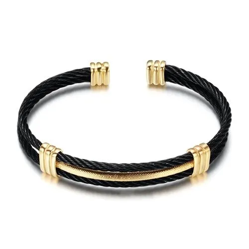 Arjen Metal Rope Cuff Bracelet