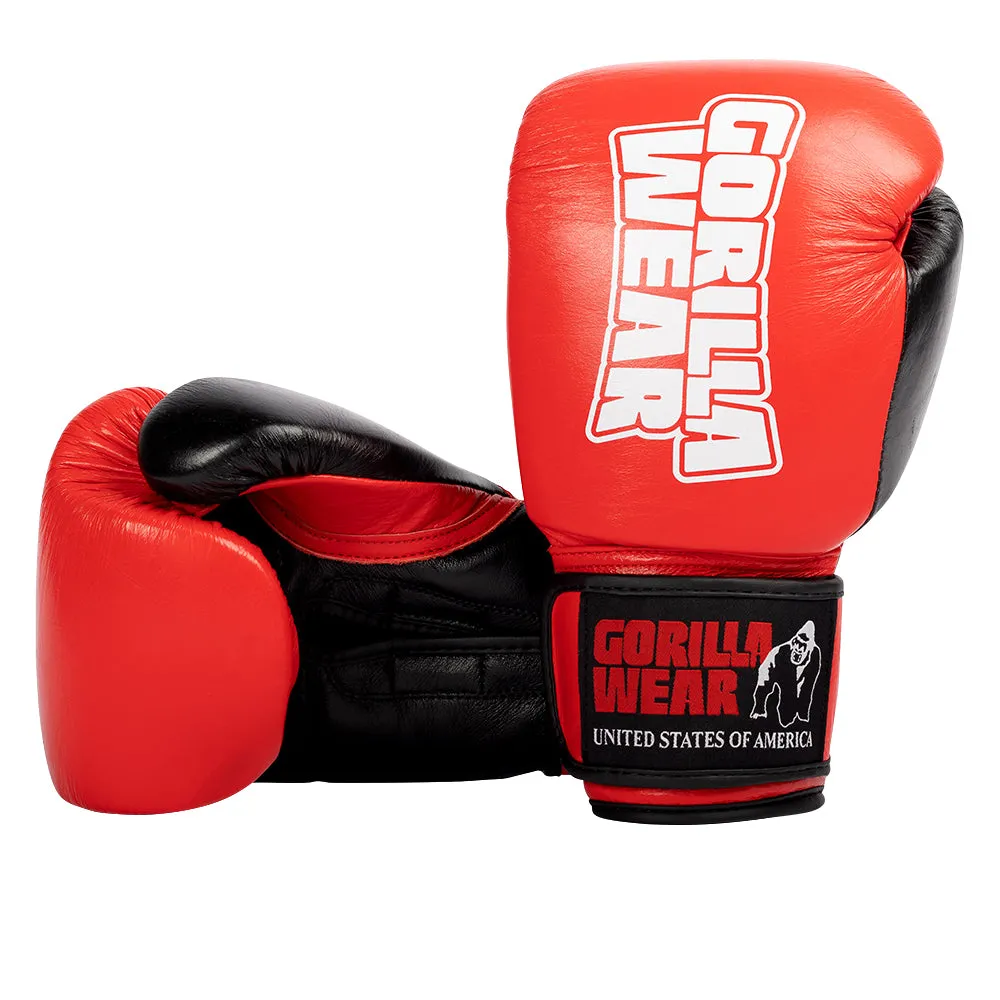 Ashton Pro Boxing Gloves - Red/Black