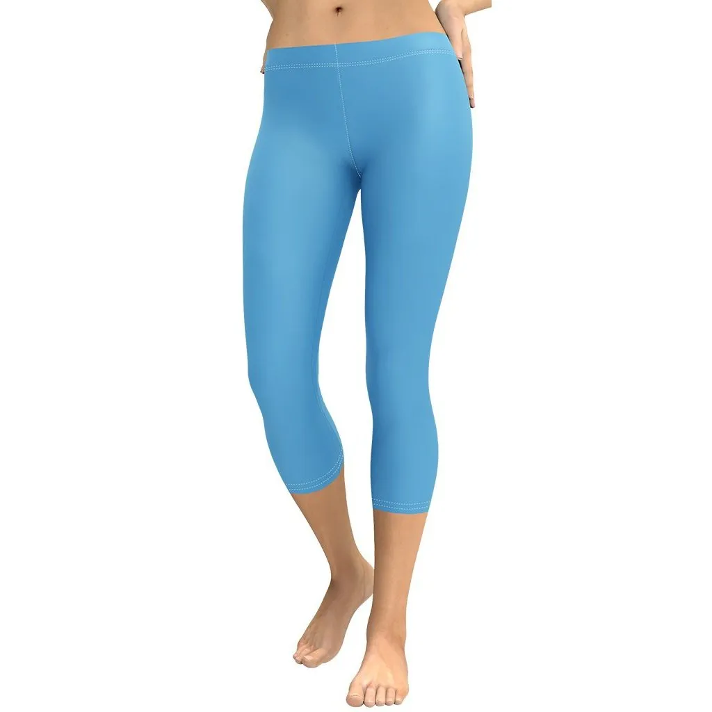 Azure Blue Capris