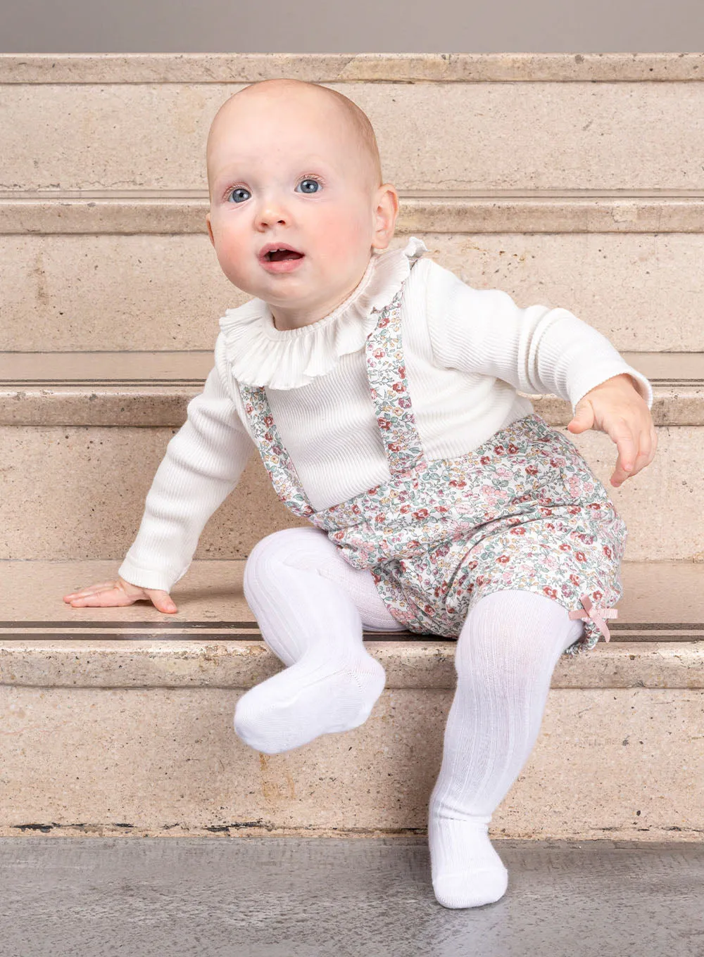 Baby Arabella Floral Bloomers with Braces