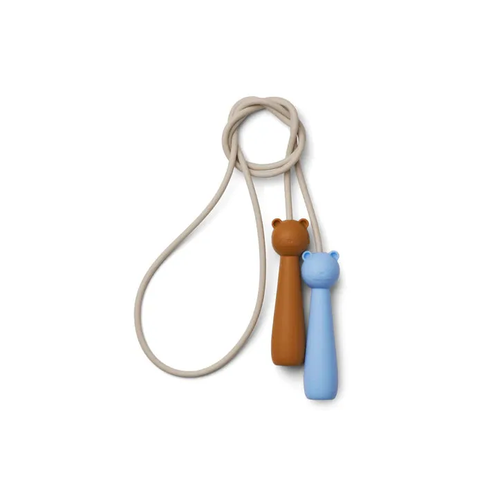 Birdie Skipping Rope- Sky Blue Multi Mix