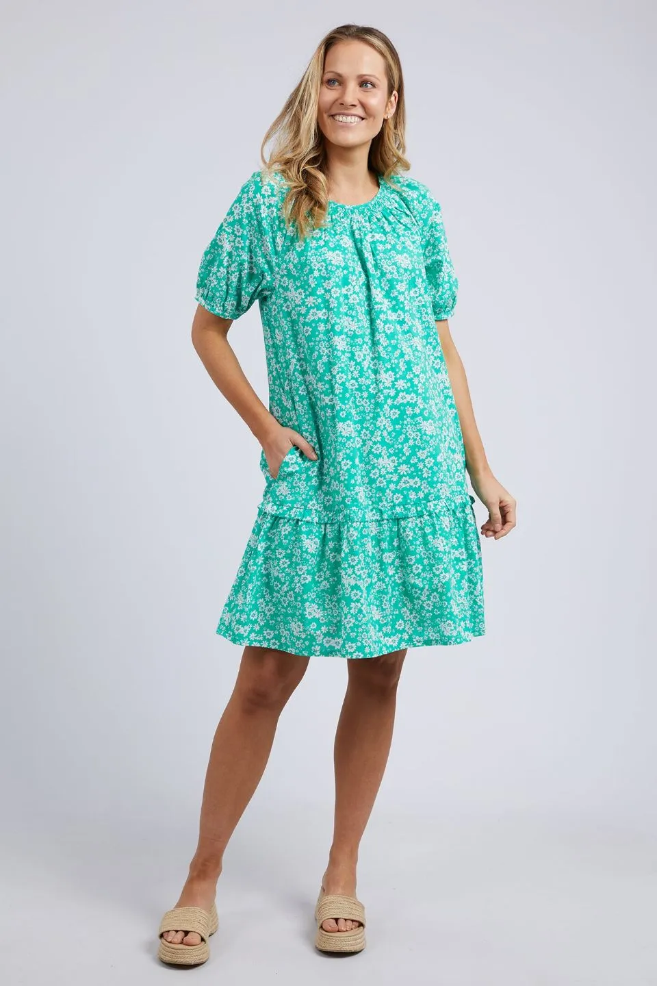 Bloom Emerald Floral Dress