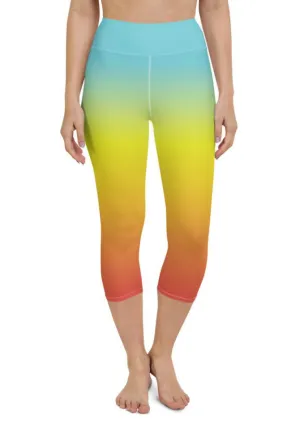 Bohemian Rainbow Yoga Capris