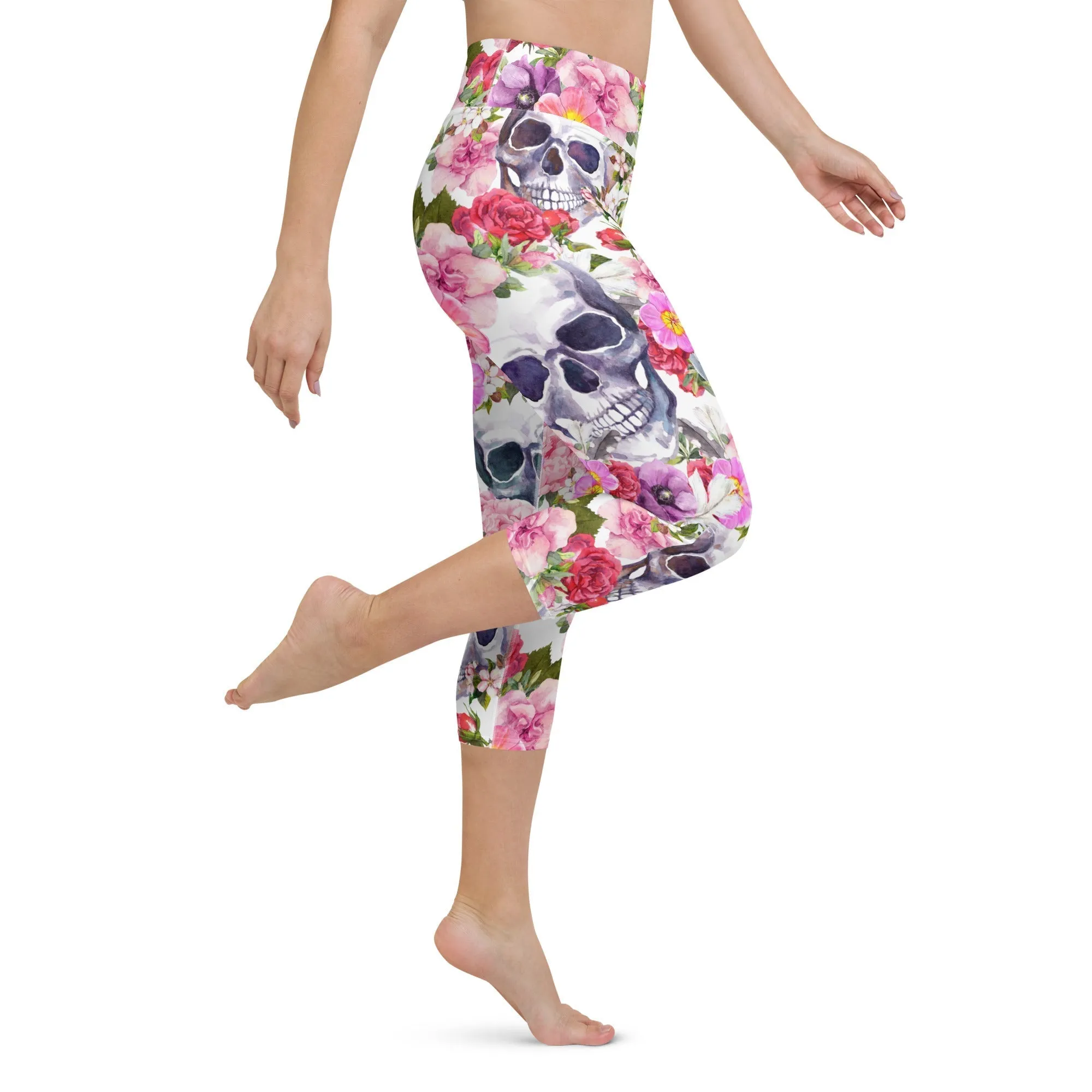 Boho Skull Yoga Capris