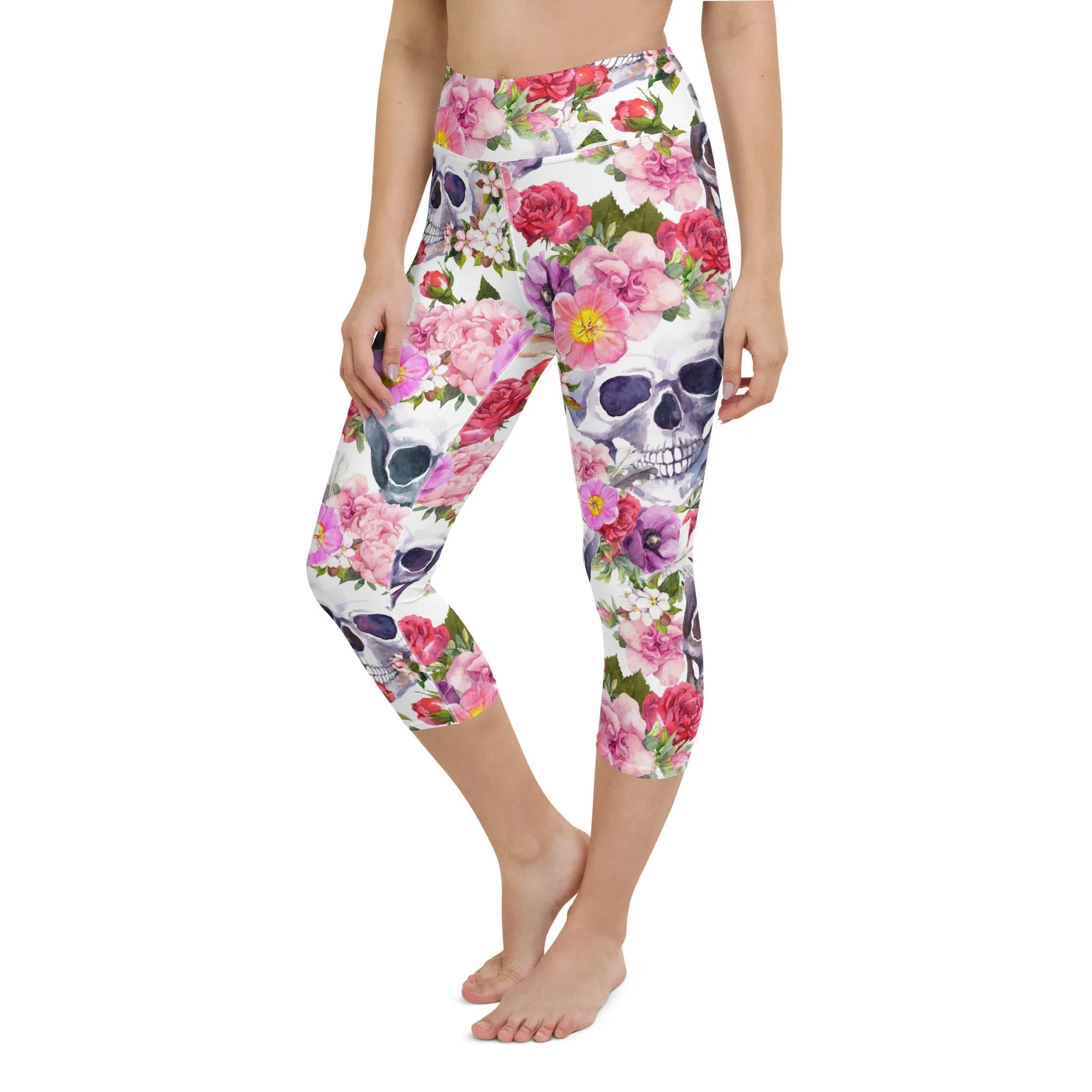 Boho Skull Yoga Capris