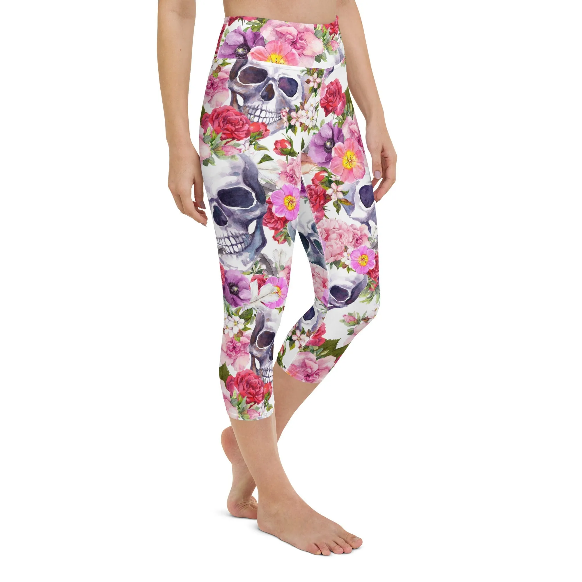 Boho Skull Yoga Capris