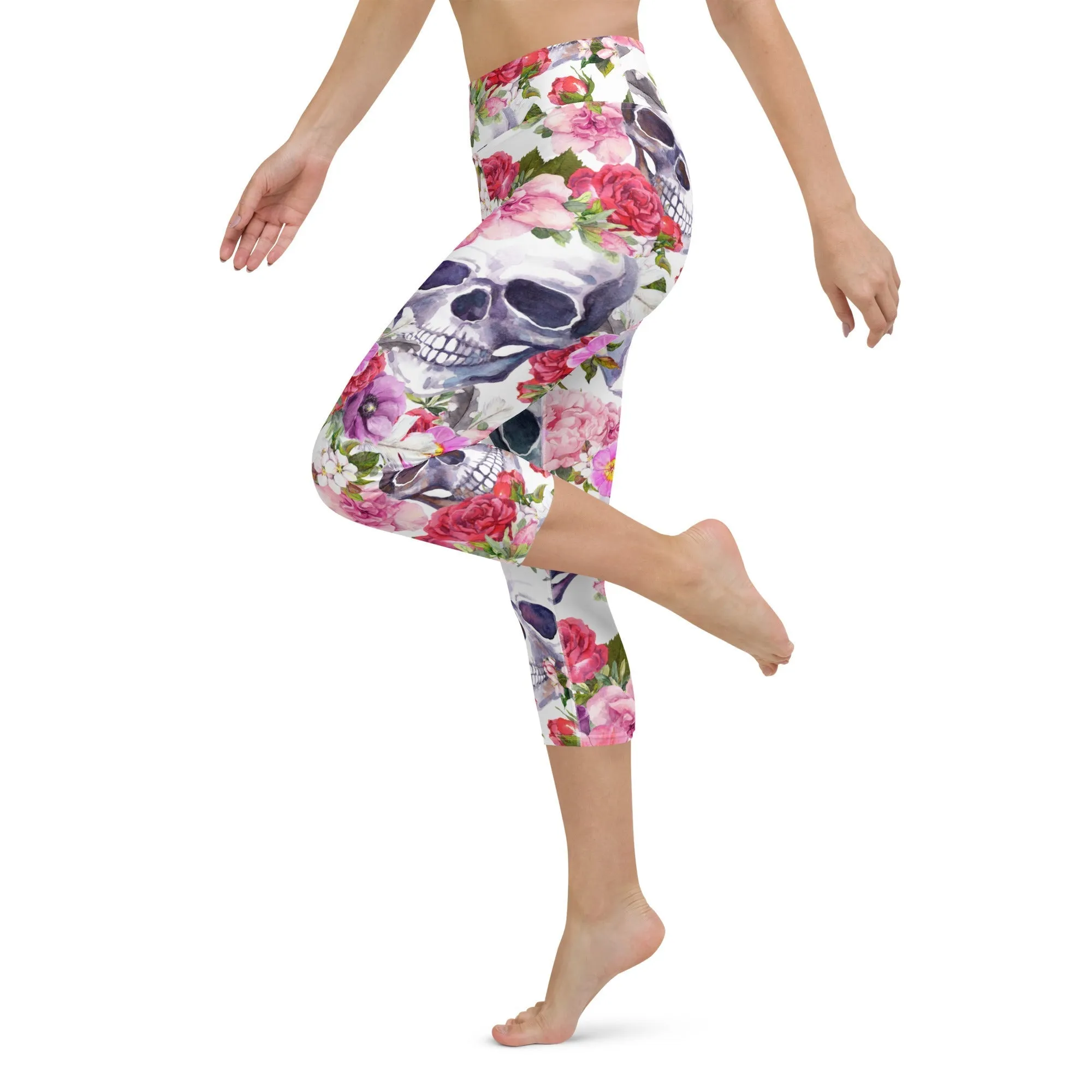 Boho Skull Yoga Capris