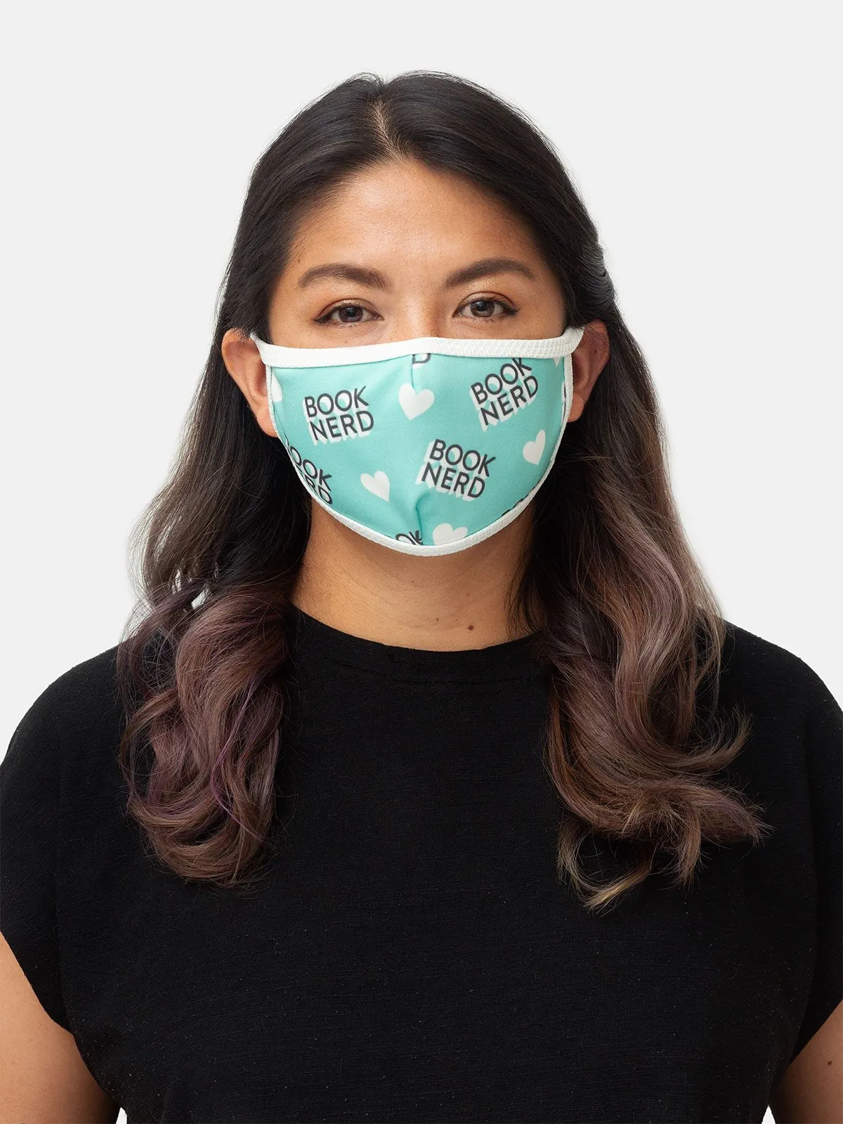 Book Nerd face mask