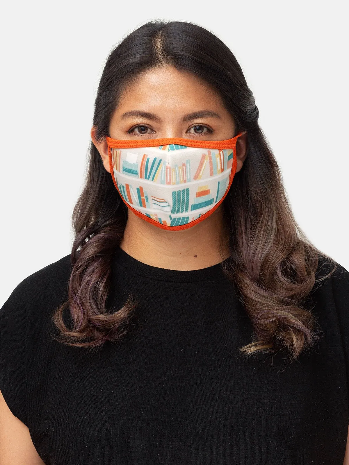 Bookshelf face mask