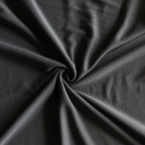 Charcoal Dry Pro Micropoly Lycra Pique Knit Fabric