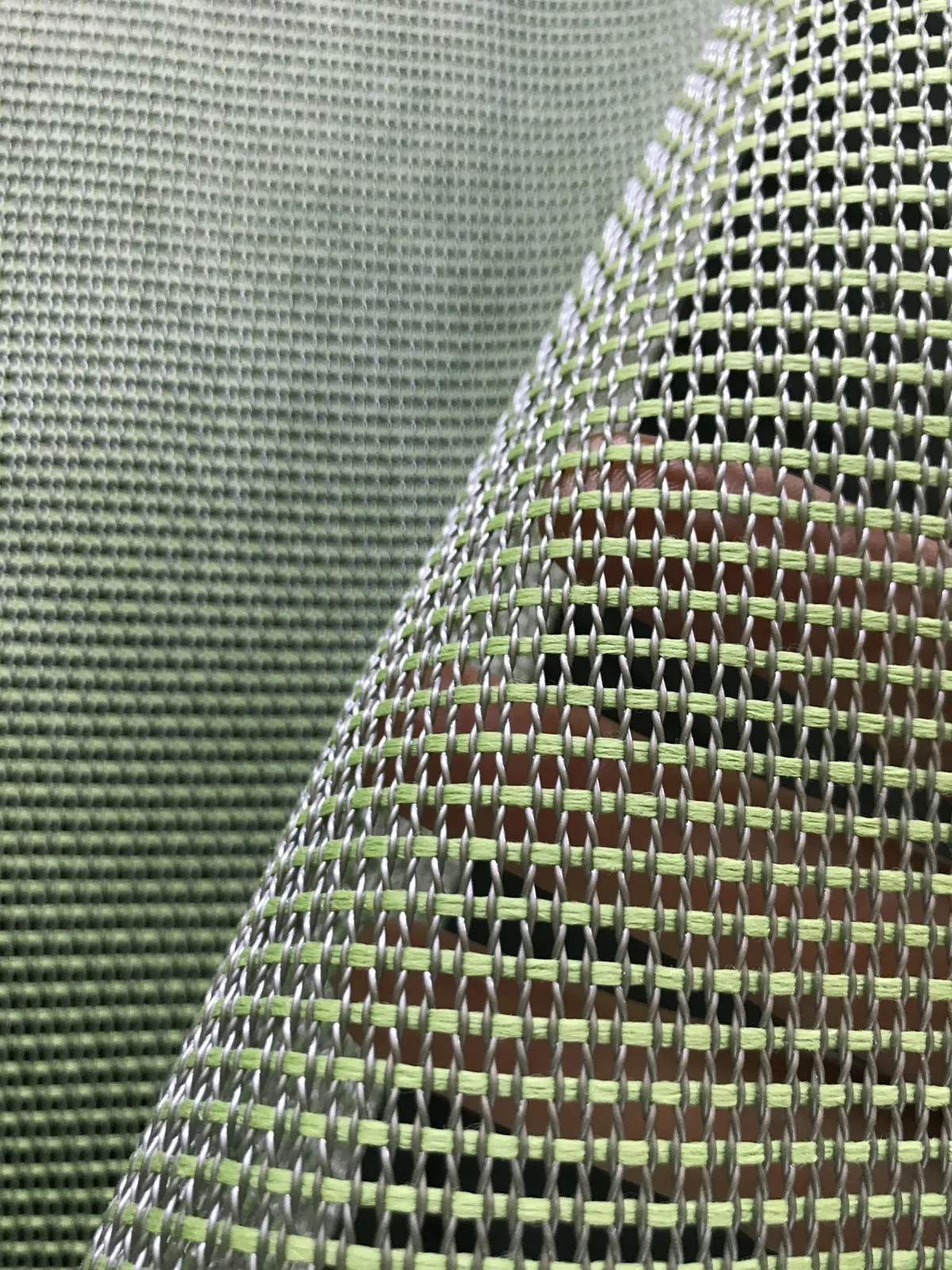 Citron Heavy Mesh Fabric Interior Design