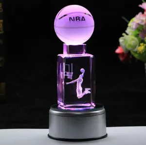 Crystal basketball music box