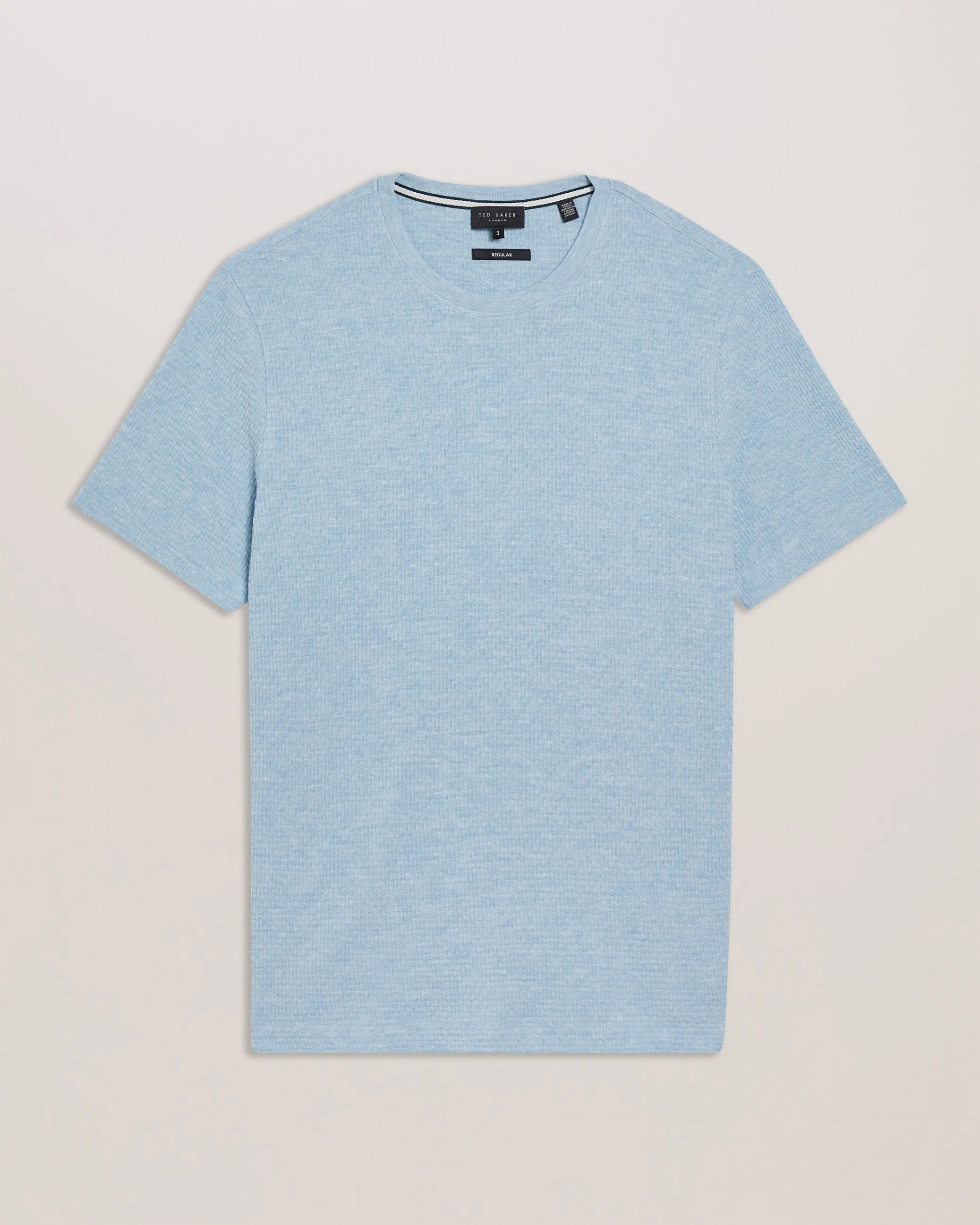 Curlys Ss Regular Jacquard T-Shirt Pl-Blue