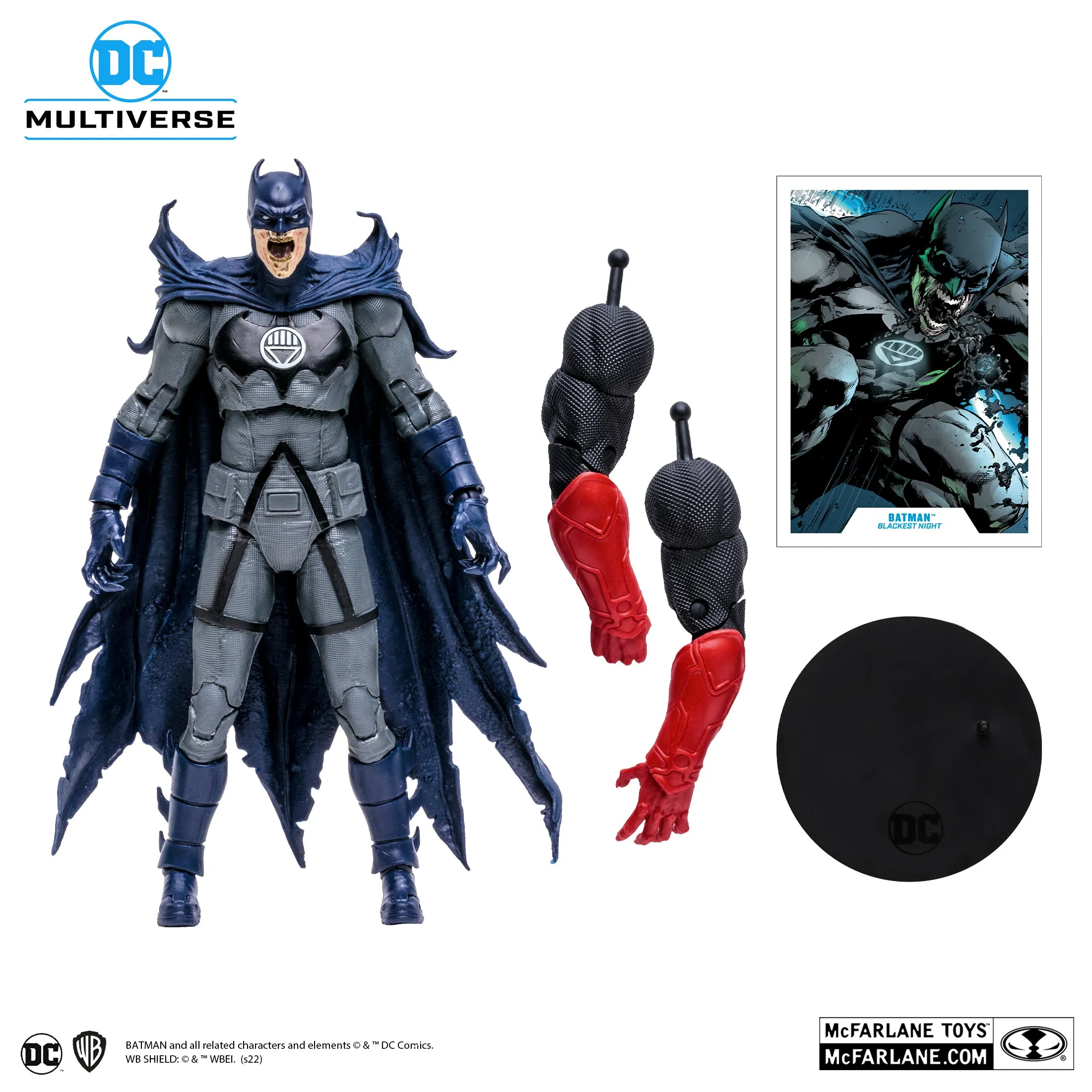 DC Multiverse Blackest Night Batman (Build a Figure - Atrocitus) 7" Inch Scale Action Figure - McFarlane Toys