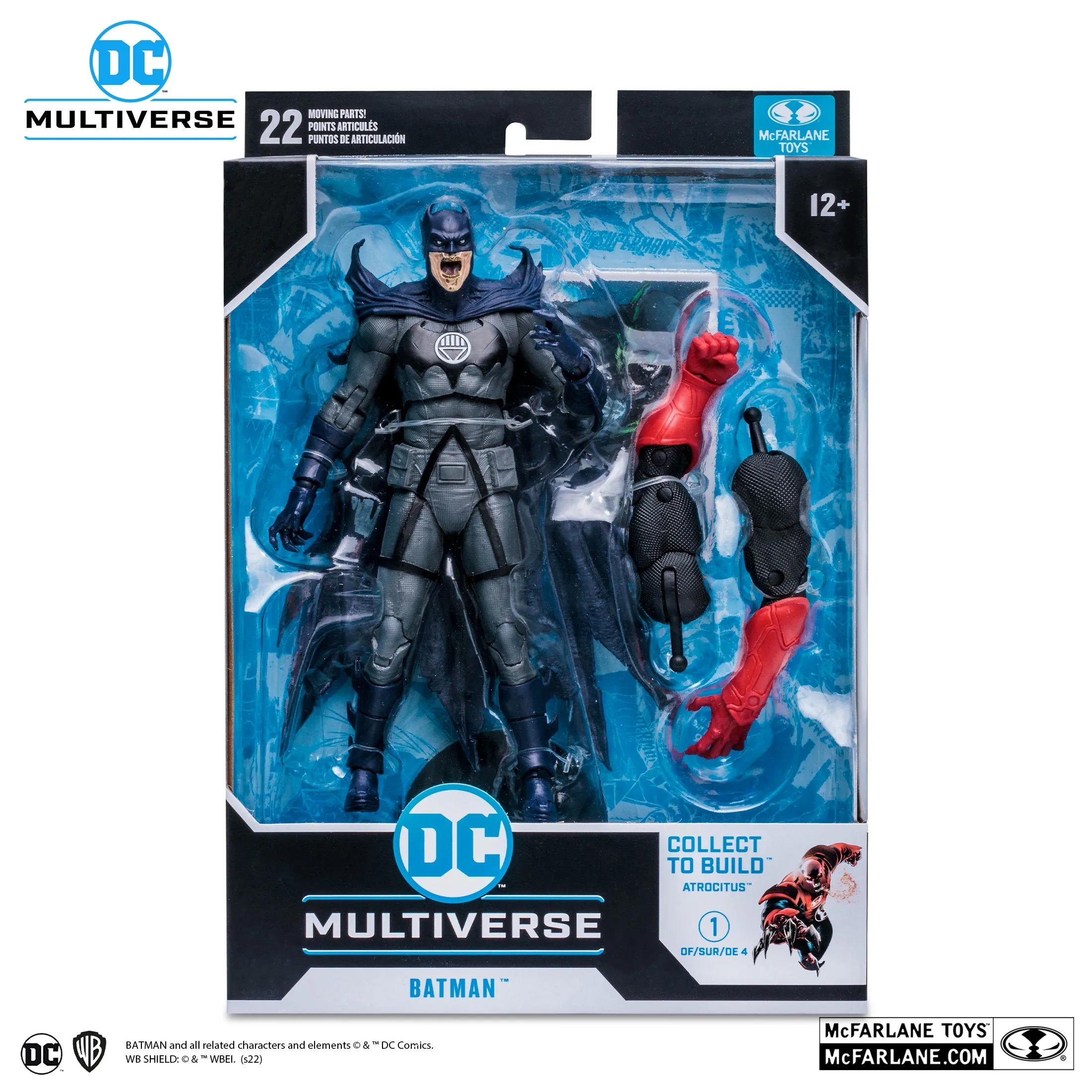 DC Multiverse Blackest Night Batman (Build a Figure - Atrocitus) 7" Inch Scale Action Figure - McFarlane Toys