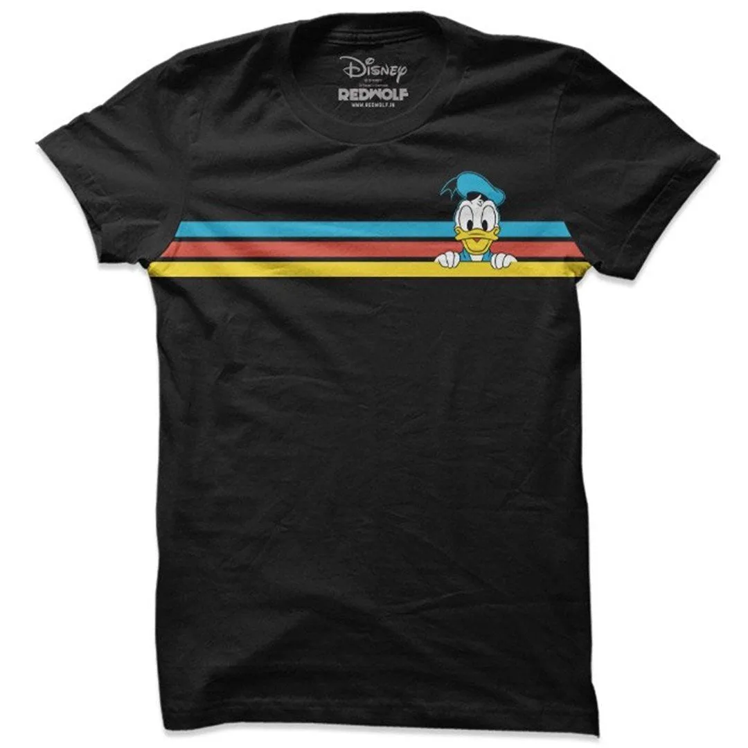 Disney Donald Duck: Retro Stripes T-Shirt.