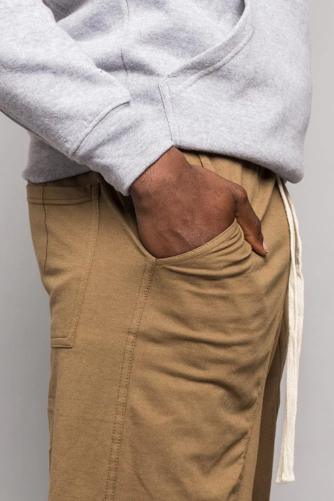 Dropped Crotch Sweat Shorts