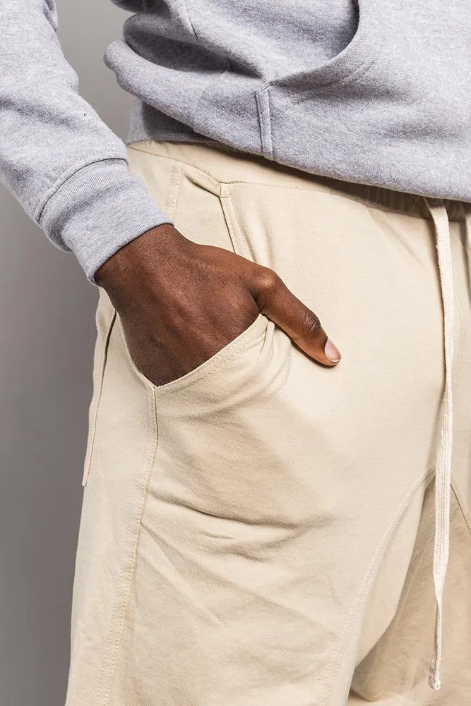 Dropped Crotch Sweat Shorts