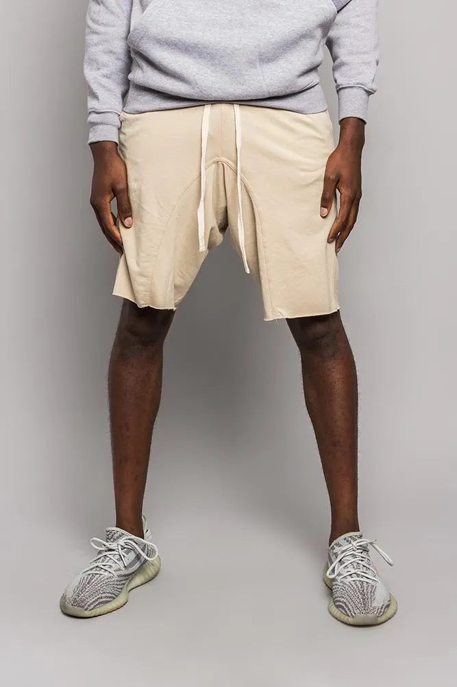 Dropped Crotch Sweat Shorts