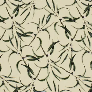 Eucalyptus Branches Printed Spandex | Blue Moon Fabrics