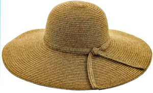 Fashion Hats Ladies Tied Strap Swinger, Natural