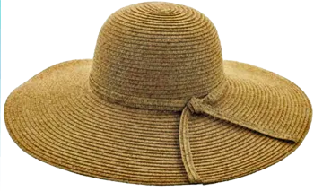 Fashion Hats Ladies Tied Strap Swinger, Natural