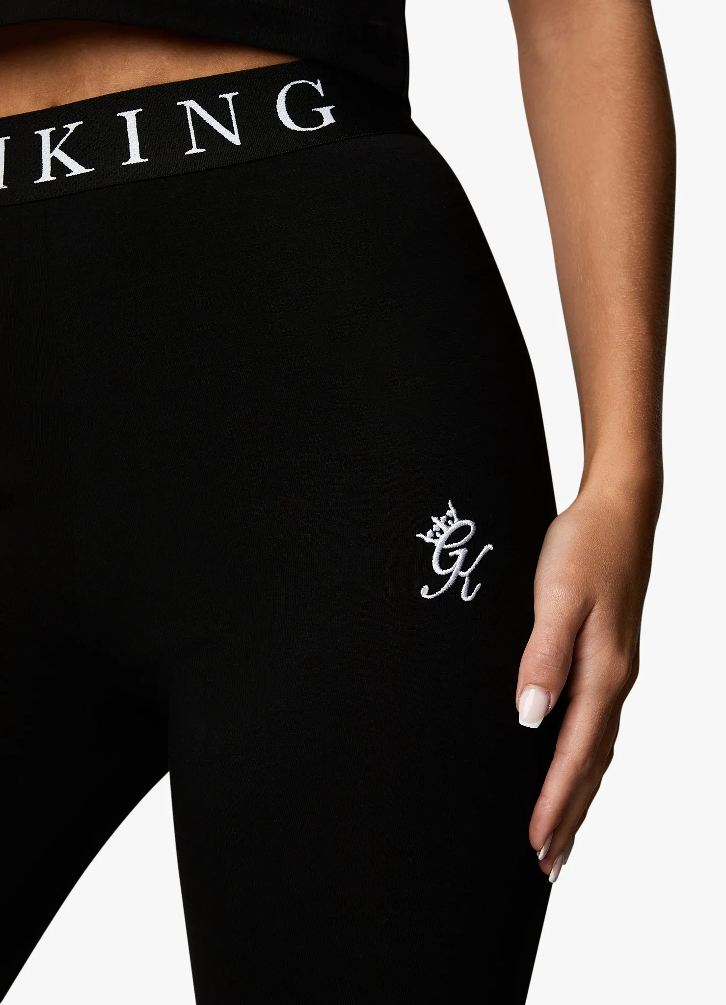 Gym King Linear Tape Legging - Black