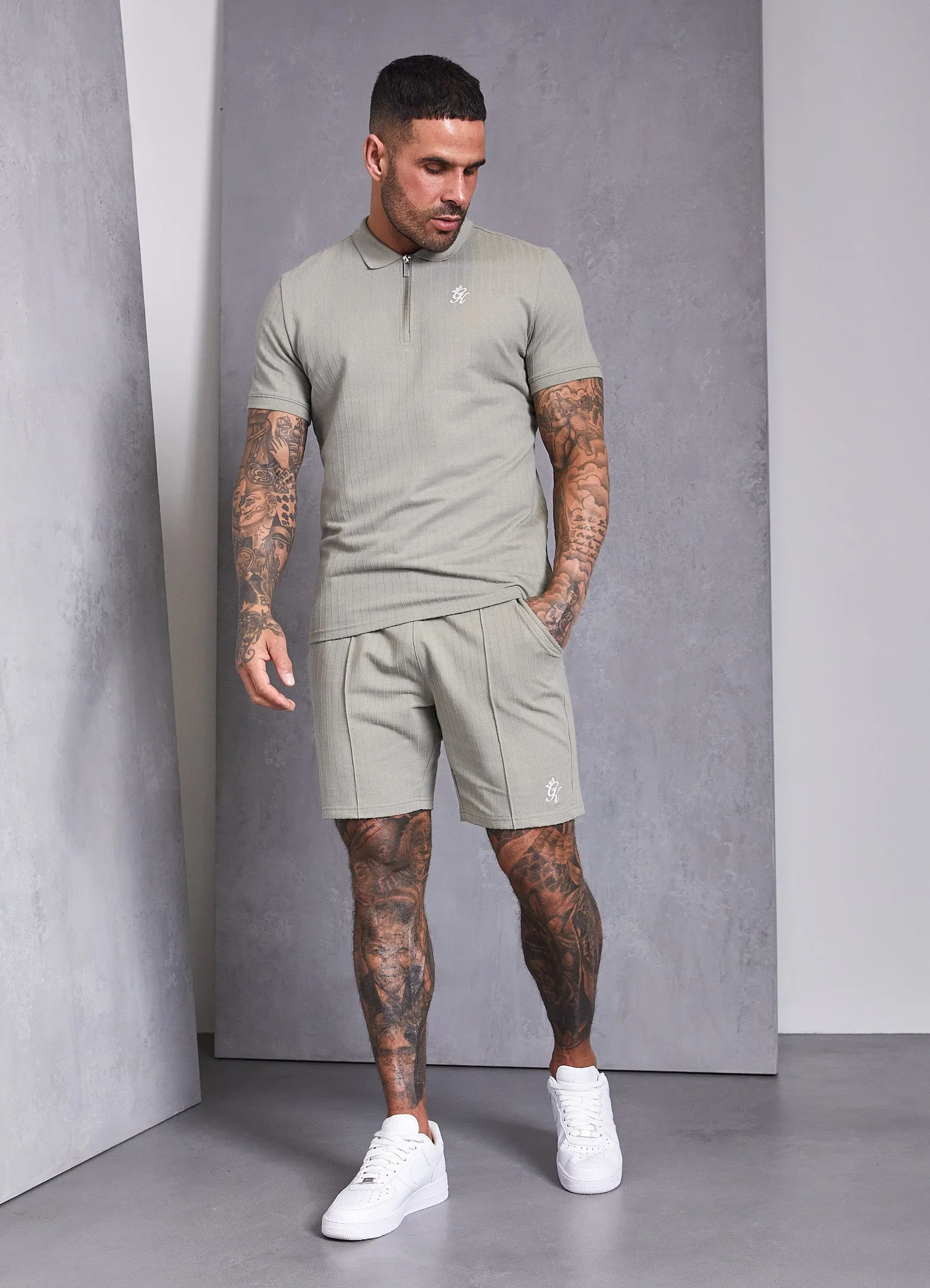 Gym King Riviera Signature Polo - Khaki