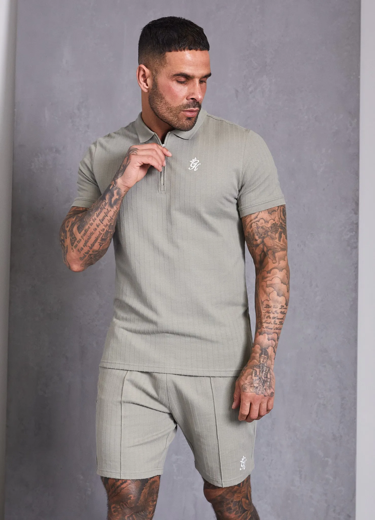 Gym King Riviera Signature Polo - Khaki