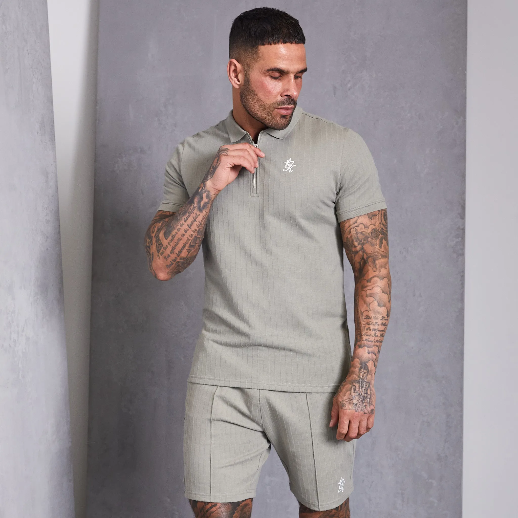 Gym King Riviera Signature Polo - Khaki