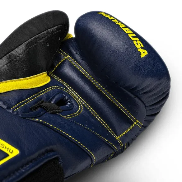 HAYABUSA T3 BOXING GLOVES - NAVY/YELLOW