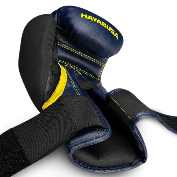 HAYABUSA T3 BOXING GLOVES - NAVY/YELLOW