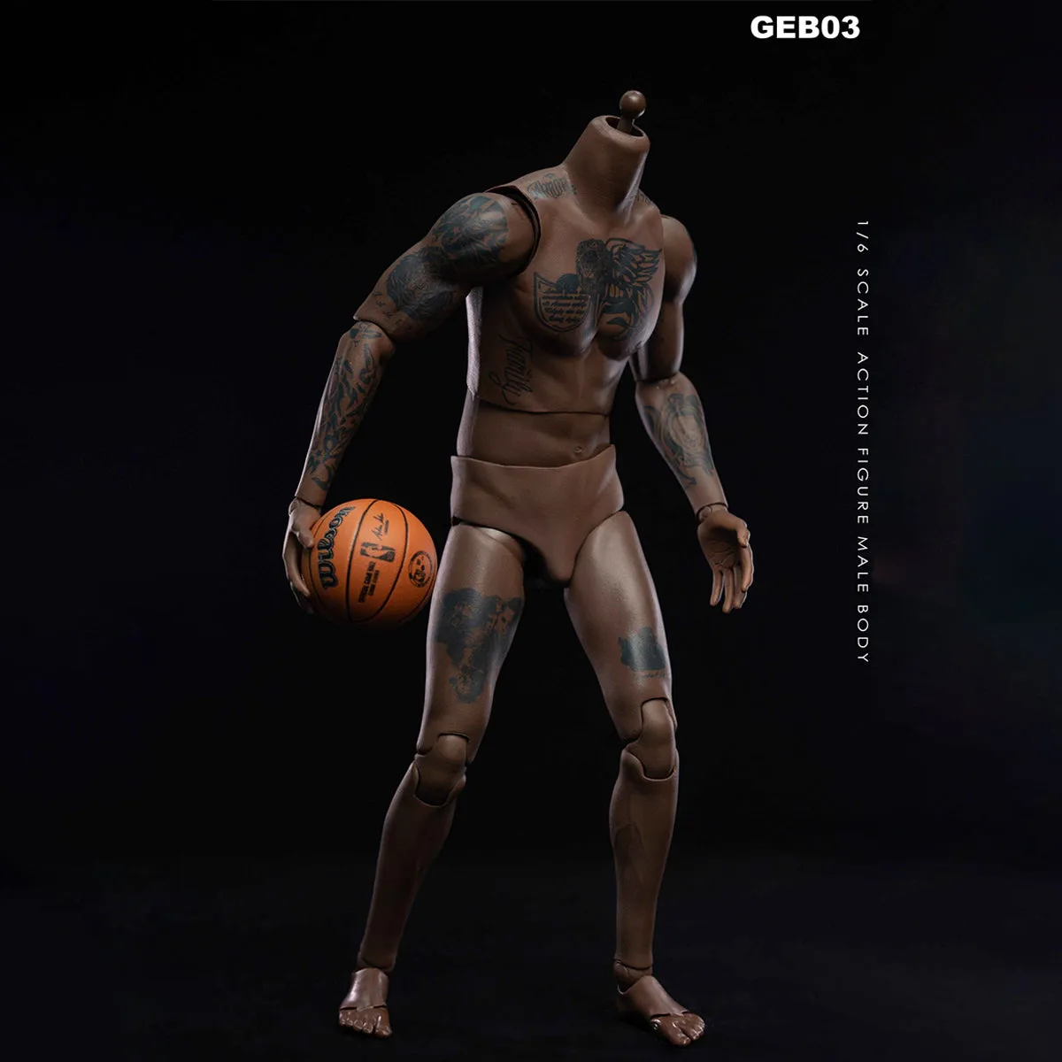 HiPlay Genesis Emen, EB Original NBA Basketball Star Plain Male Body - James, Figure Body