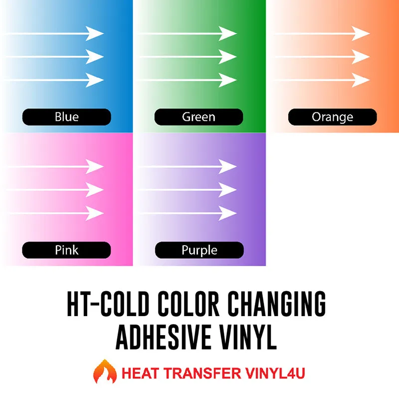 HT-Cold Color Changing Adhesive Vinyl 20" x 12" Sheet