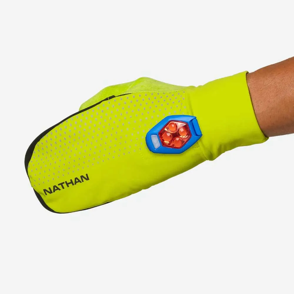 HyperNight Reflective Convertible Mitt - Hi Vis Yellow/Geo Print