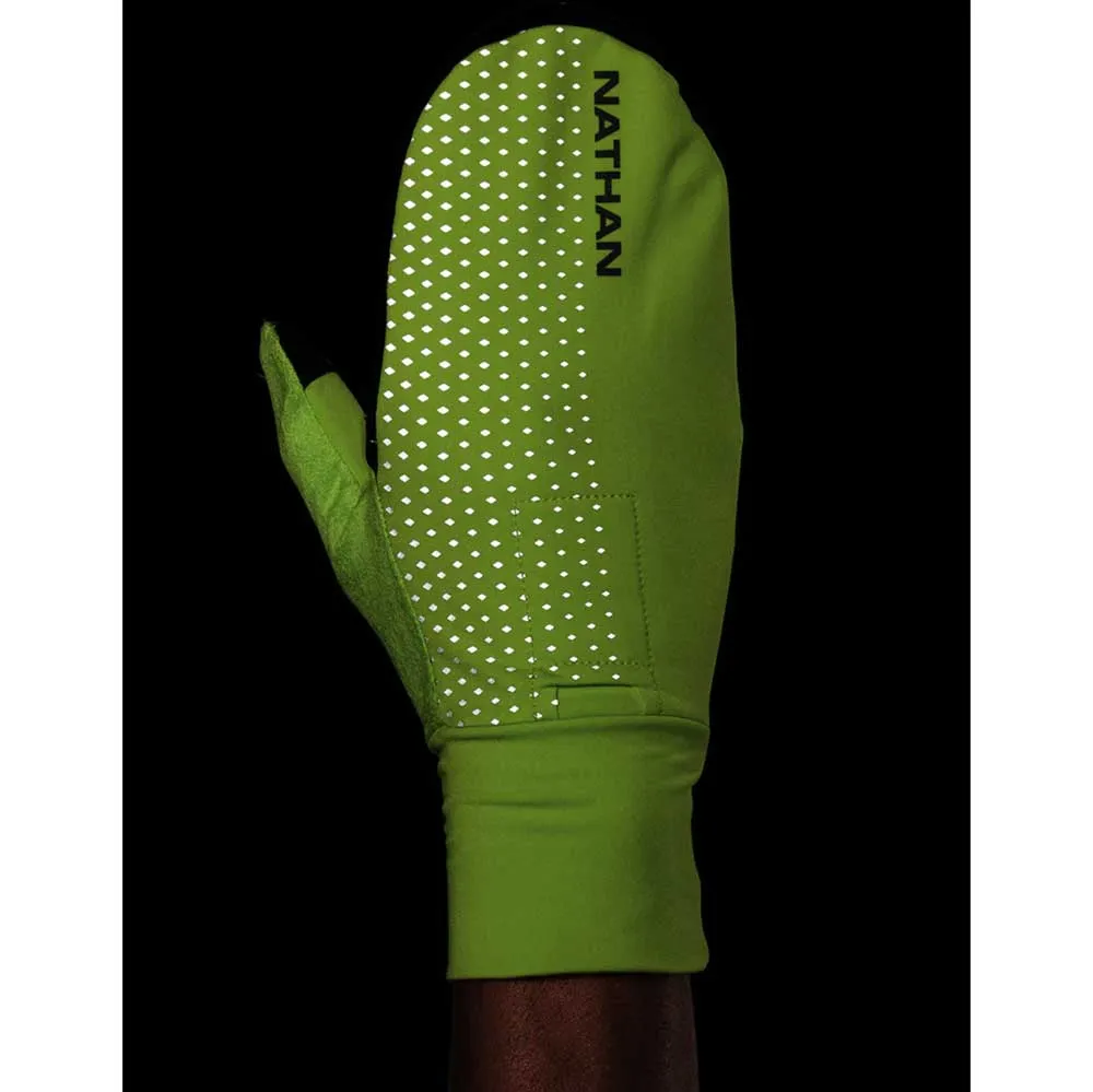 HyperNight Reflective Convertible Mitt - Hi Vis Yellow/Geo Print