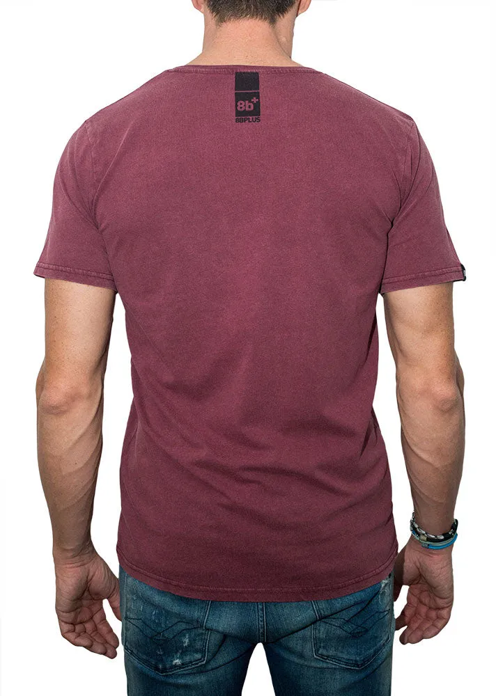 ICON TEE (burgundy)