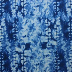 Indigo Tie Dye Printed Spandex | Blue Moon Fabrics