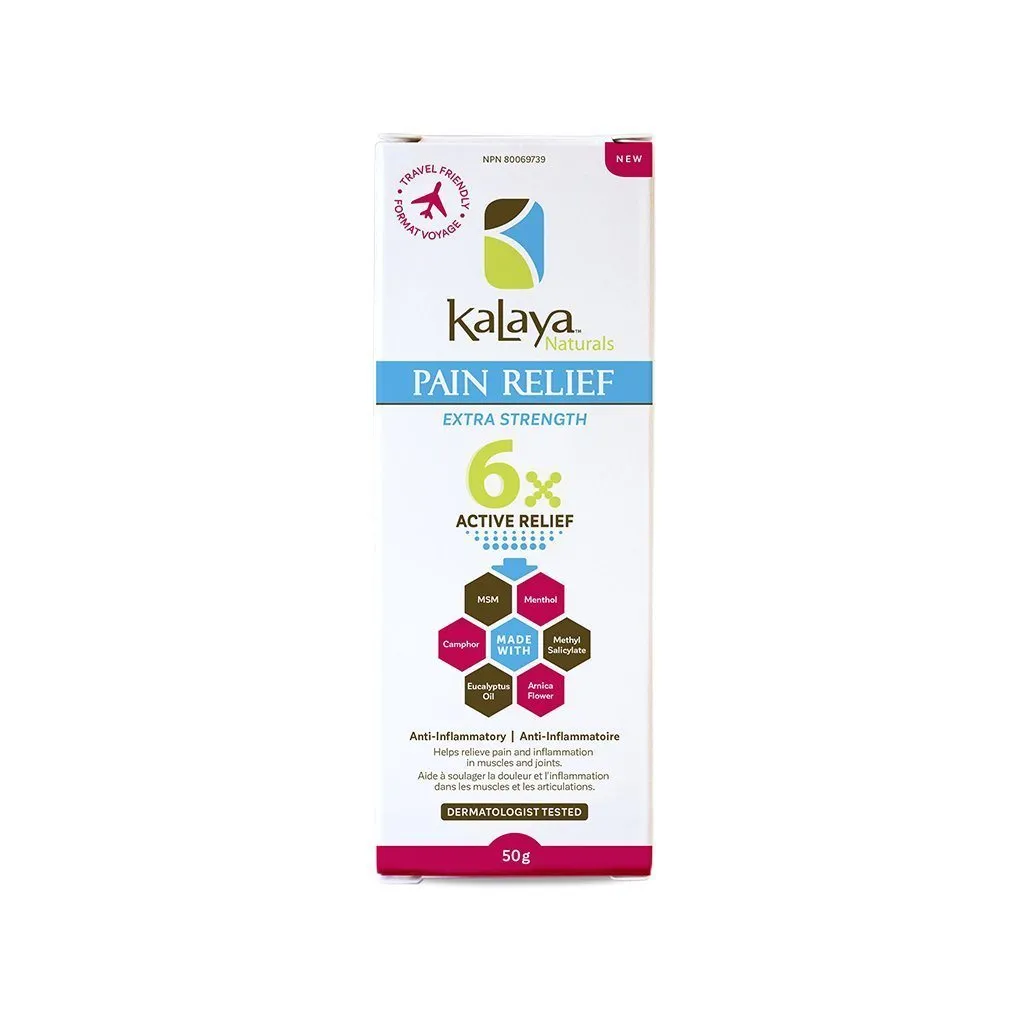 Kalaya 6X Extra Strength Pain Relief Cream - Travel Size 50g